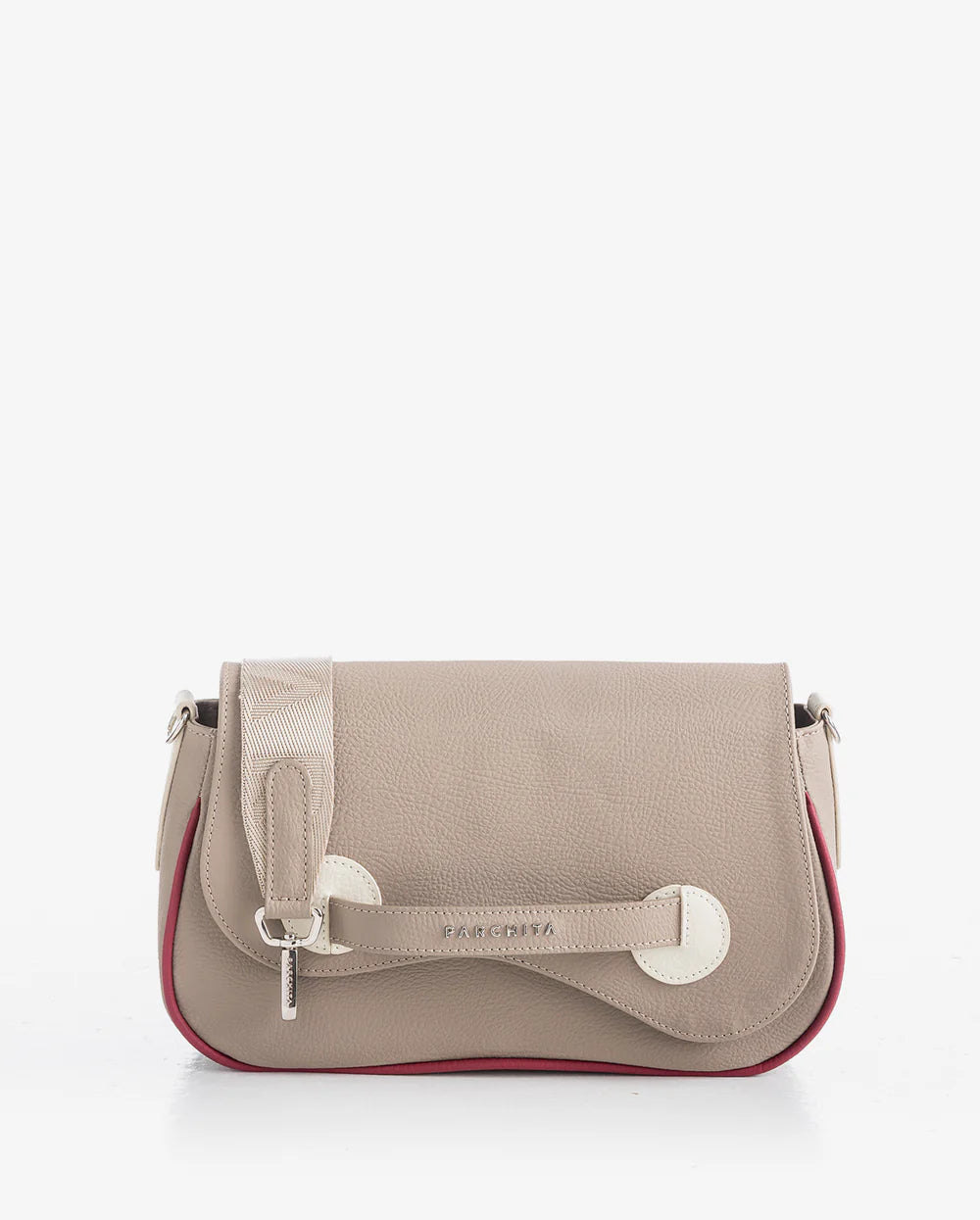Cartera Alaia Taupe - con correa tejida