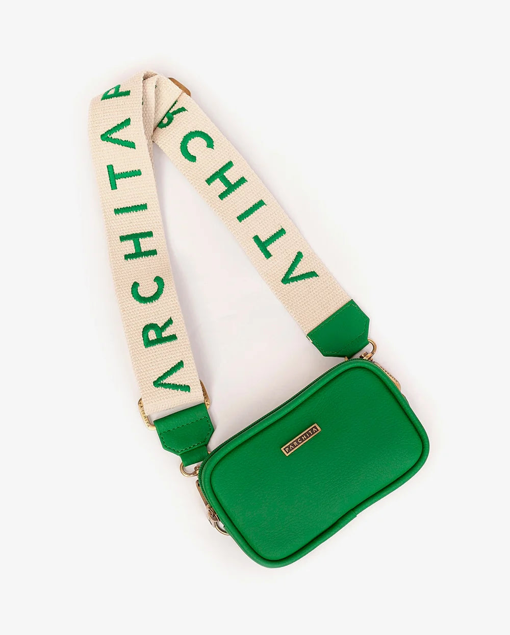 Funny Pack Marsella Verde Antioquia - vista superior con correa PARCHITA