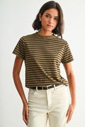 T-Shirt / Olive/Black