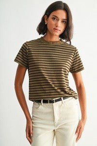 T-Shirt / Olive/Black