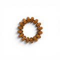 Amber rondelle beaded stretch bracelet