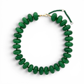 Evergreen resin beaded necklace